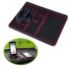 Usado, Bandeja de painel de carro tapete adesivo suporte para telefone com suporte almofada de gel antiderrapante - VERMELHO comprar usado  Enviando para Brazil
