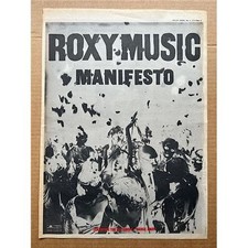 Roxy music manifesto for sale  CHESTERFIELD