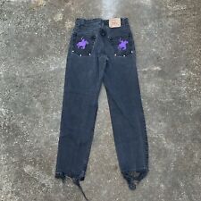 Calça jeans vintage anos 90 desgastada Levi’s 550 cowboy remendada cravejada comprar usado  Enviando para Brazil