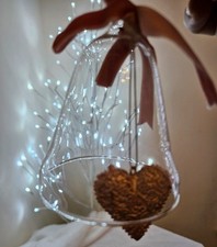 Clear glass bell for sale  BOLTON