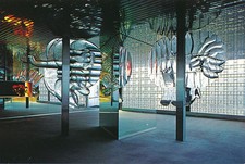 Glass lobby sculptures for sale  Victor