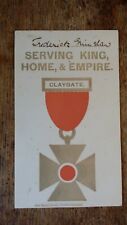 Wwi memorial card for sale  WINCHESTER