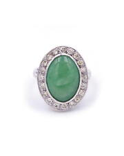 Bague jade diamants d'occasion  Paris IV
