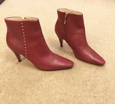 Zara red leather for sale  NORWICH