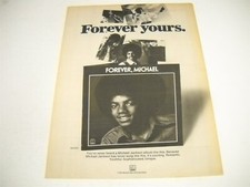 Michael Jackson Forever Michael - Forever Yours original 1975 anúncio promocional comprar usado  Enviando para Brazil