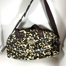 Bolsa de viagem Kathy Van Zeeland grande com estampa de leopardo, usado comprar usado  Enviando para Brazil