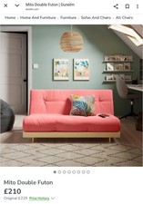Pine double futon for sale  WAKEFIELD