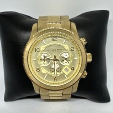 Relógio masculino Michael Kors Runway MK8077 ouro aço inoxidável mostrador analógico HME600, usado comprar usado  Enviando para Brazil