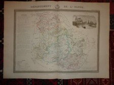 Grande carte département d'occasion  Clermont-Ferrand-
