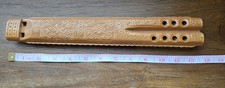 Instrumentos de viento de madera ligera tallada a mano flauta doble Kaval Balkan vintage segunda mano  Embacar hacia Mexico
