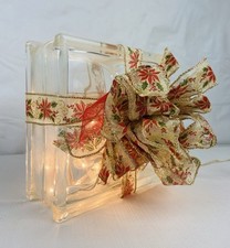 Bloco de vidro iluminado cubo de gelo com corda leve e decoração de fita de Natal (removível) comprar usado  Enviando para Brazil