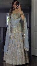 FESTA DE CASAMENTO INDIANA NOVA DESIGNER LEHENGA CHOLI LEHENGA PAQUISTANESA WEAR BOLLYWOOD comprar usado  Enviando para Brazil