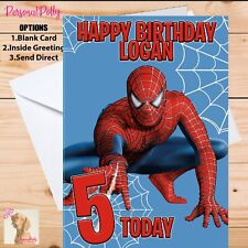 Personalised spiderman card for sale  WALSALL