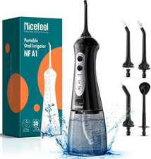 Usado, Fio dental sem fio água – 300 ml irrigador oral portátil sem BPA, 3 Cleani comprar usado  Enviando para Brazil