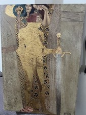 Usado, Pintura a óleo sobre tela assinada por Gustav Klimt 16x24 em Art Nouveau. comprar usado  Enviando para Brazil