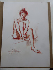 Lot dessins sanguine d'occasion  Ussac
