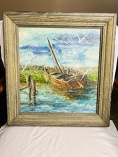 Vintage seascape painting for sale  Simpsonville