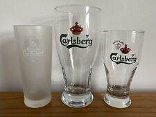 Different carlsberg glasses for sale  OTLEY