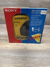 Rádio cassete Sony Walkman WM-AF54 esportivo AM/FM player FUNCIONA COM origem. Fones de ouvido comprar usado  Enviando para Brazil