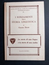 Giacomo devoto fondamenti usato  Magliano Sabina