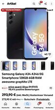Samsung Galaxy A34 Smartphone 128GB 6GB SCHWARZ In OVP WIE NEU 179€ NUR HEUTE comprar usado  Enviando para Brazil