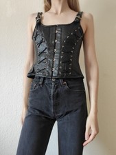 Echtleder schnürcorsage korse gebraucht kaufen  Duisburg
