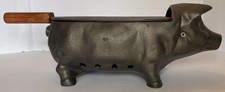 Ferro Fundido Porco Hibachi Grill Churrasqueira Tabletop Cracker Barrel Raro HTF (LEIA) comprar usado  Enviando para Brazil