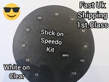 Kit velocímetro speedo adesivos de conversão cluster mostradores Mph Kph - branco transparente comprar usado  Enviando para Brazil