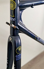QUADRO E GARFO CALFEE TETRA-PRO GRANDE CARBONO TOTAL 1,78 KGS BSA ROSCADO AZUL DRK comprar usado  Enviando para Brazil