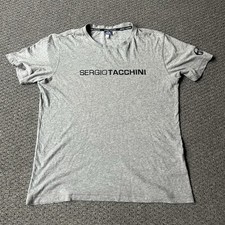 Camiseta Feminina Sergio Tacchini Tamanho Pequeno Cinza Logotipo Levantado Soletrar comprar usado  Enviando para Brazil