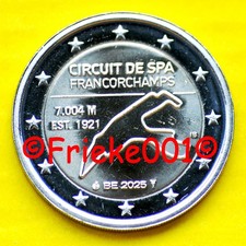 België - Belgique - 2 euro 2025 comm.(Spa Francorchamps) segunda mano  Embacar hacia Mexico