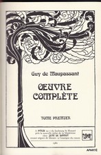 Maupassant oeuvre complète d'occasion  Pézenas