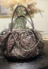 Usado, AUTÊNTICA BOLSA DE ALTA COSTURA SUCULENTA ACOLCHOADA Couro Hobo BOLSA DE MÃO VINTAGE AUTÊNTICA comprar usado  Enviando para Brazil