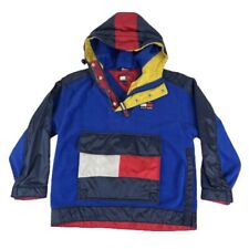 Pulôver infantil juvenil vintage anos 90 Tommy Hilfiger pequeno 1/4 zíper jaqueta de lã EUA comprar usado  Enviando para Brazil