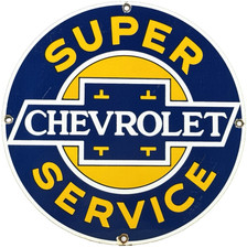 Vintage chevrolet porcelain for sale  Omaha