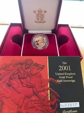 Gold proof half for sale  CASTLE DOUGLAS