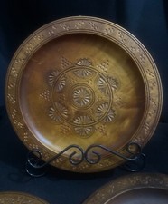 Placa de madeira esculpida à mão vintage 9 polegadas conjunto de 5 comprar usado  Enviando para Brazil