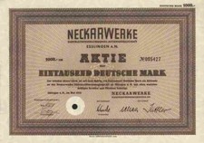 Neckarwerke elektrizität 1952 gebraucht kaufen  Deutschland