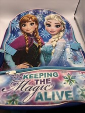 Usado, Mochila Disney Frozen Livro Bolsa Escolar Anna Elsa Grande 16x12x5 Roxa Muito Limpa comprar usado  Enviando para Brazil
