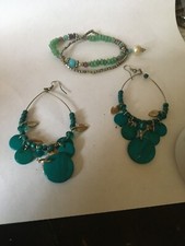 Ear rings green for sale  UK
