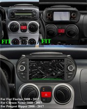 Rádio estéreo GPS Android 13 7"" para Fiat Fiorino Peugeot Bipper 2008-17 Carplay comprar usado  Enviando para Brazil
