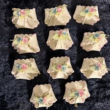 11 mini fraldas frágeis vintage raras para jogos de chá de bebê enfeite de bolo comprar usado  Enviando para Brazil