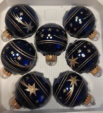 Christbaumkugeln dunkelblau gl gebraucht kaufen  Friedberg