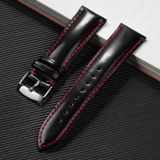 Pulseira de relógio masculina de couro genuíno brilhante de qualidade 20/22 mm liberação rápida comprar usado  Enviando para Brazil