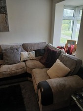 Corner sofa grey for sale  PONTYCLUN