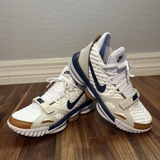 Tamanho 11.5 - Nike LeBron 16 Air Trainer bola medicinal bronzeada, branca, azul comprar usado  Enviando para Brazil