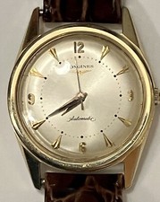 Relógio de pulso masculino automático vintage 14K sólido ouro Y Longines 17j 19AS LXW c.1958 comprar usado  Enviando para Brazil