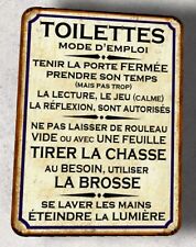 Plaque métal vintage d'occasion  Pomérols