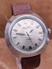Relógio Vintage Poljot Vulcan Mecânico URSS Masculino Soviético Grande comprar usado  Enviando para Brazil