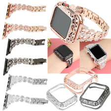 Pulseira de diamante Bling estojo protetor para pulseiras de Apple Watch 7 6 5 4 3 2 1  comprar usado  Enviando para Brazil
